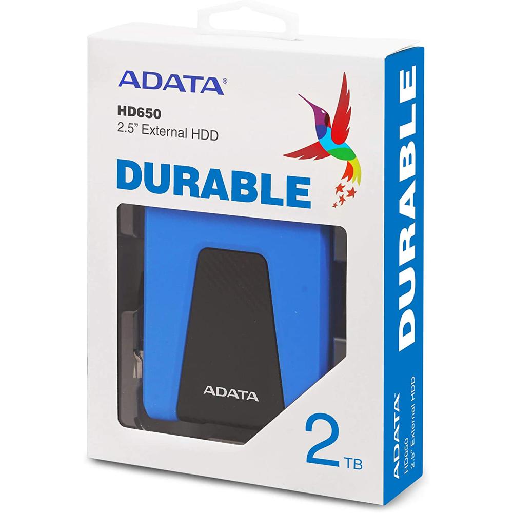 Disco Duro Externo Portátil De 2TB, 2.5 Pulgadas, USB 3.1, Color Azul